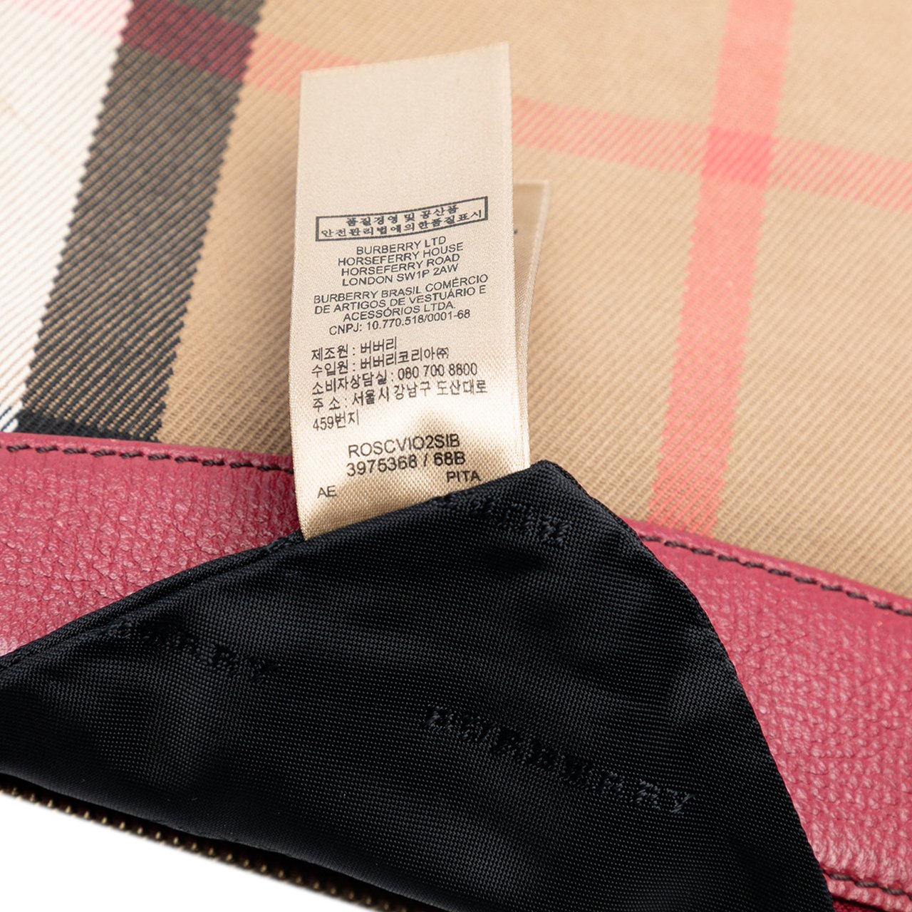 Burberry House Check Canvas Derby Peyton Crossbody Bruin