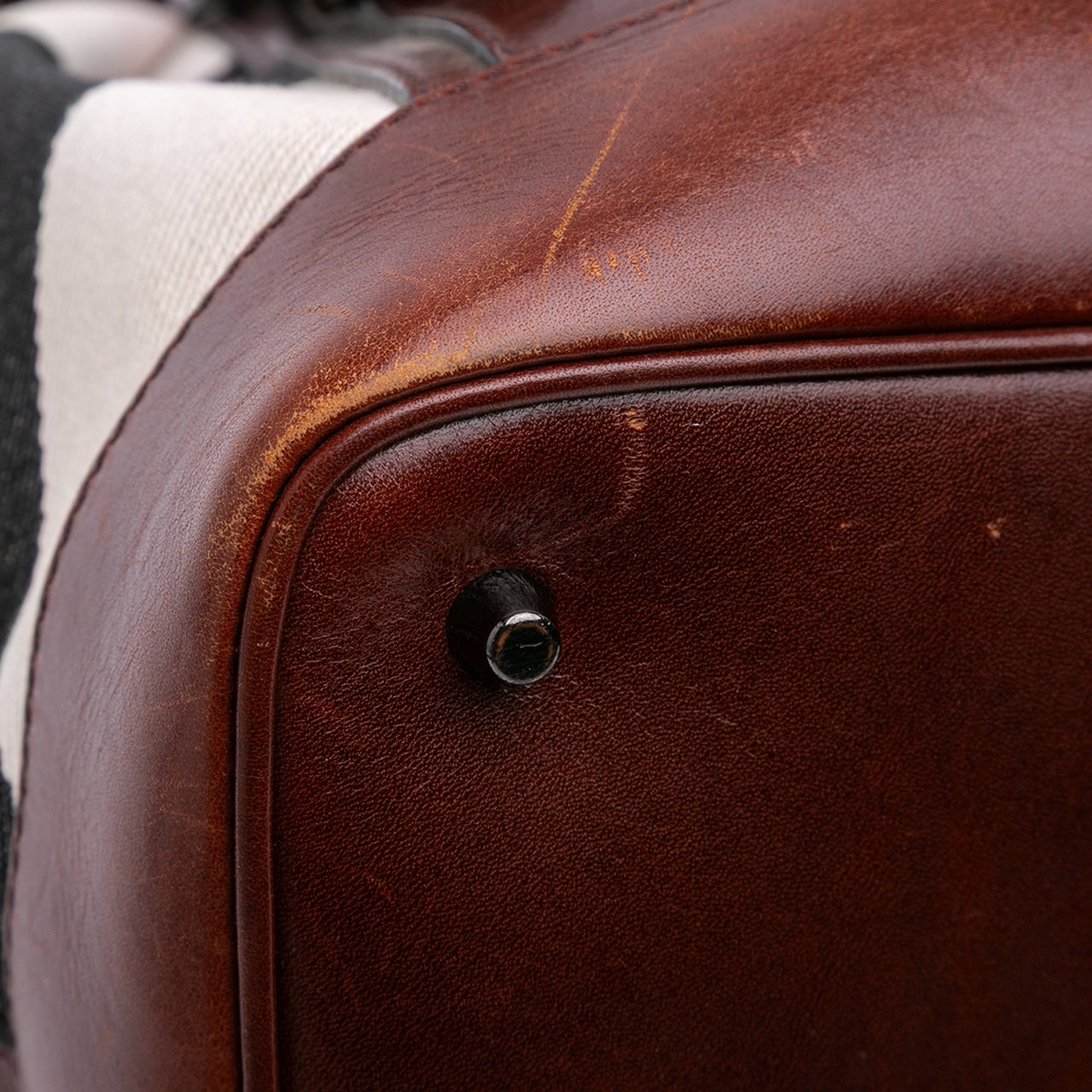 Burberry Mega Check Canvas Lowry Satchel Bruin