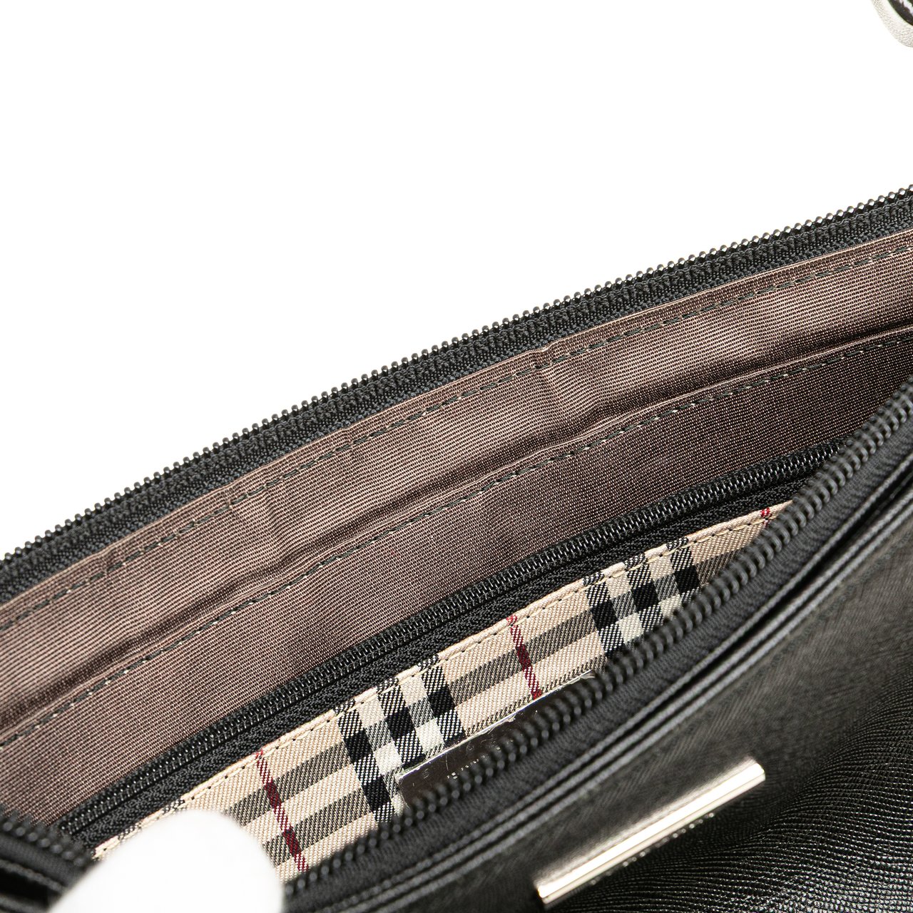 Burberry Leather Shoulder Bag Zwart