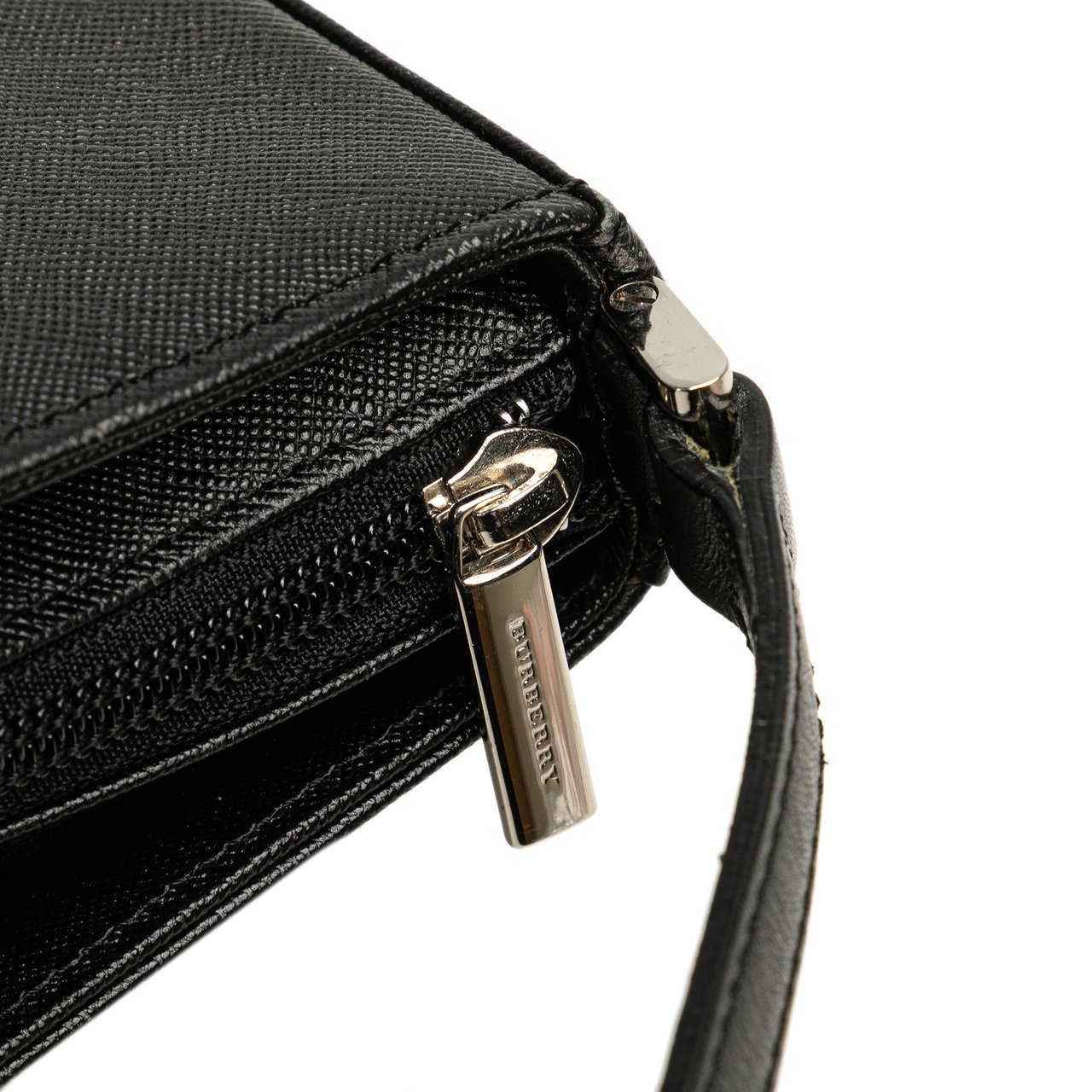 Burberry Leather Shoulder Bag Zwart