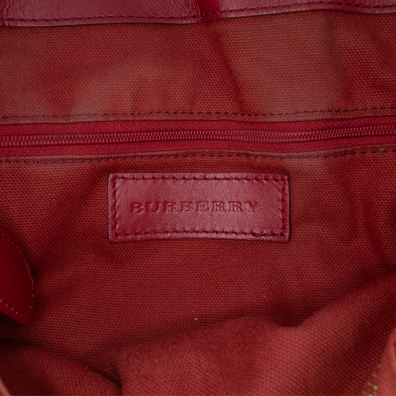 Burberry Haymarket Check Coated Canvas Golderton Satchel Bruin