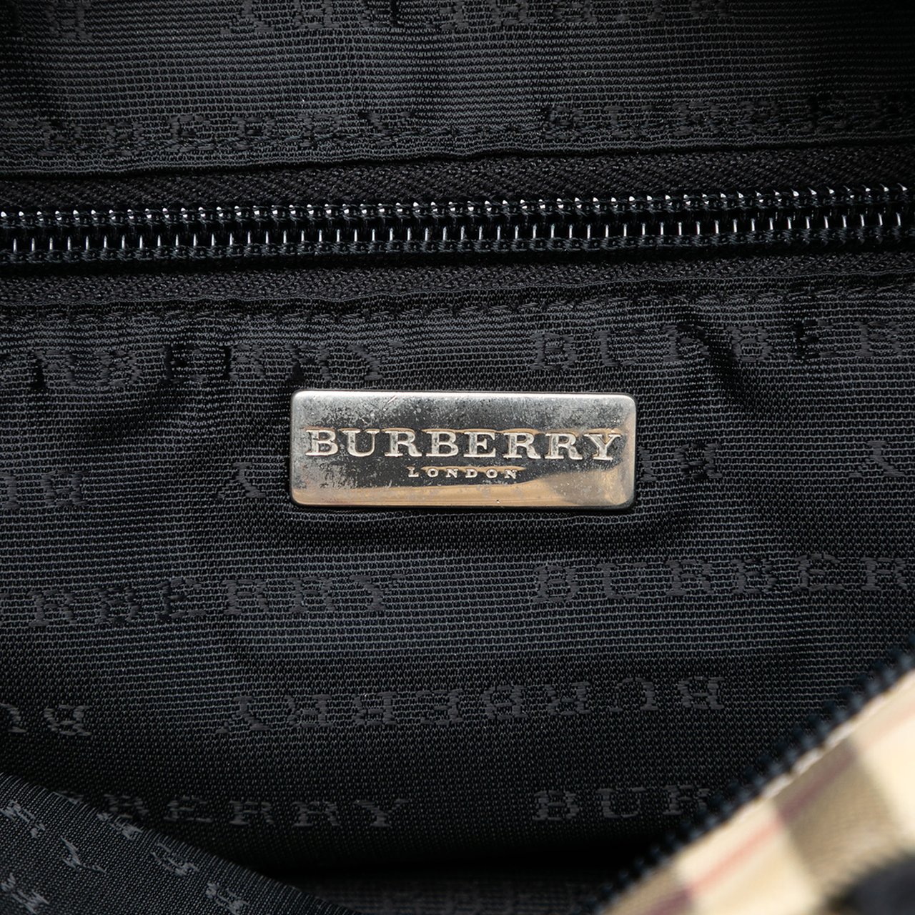 Burberry Mini House Check Canvas Tote Bruin