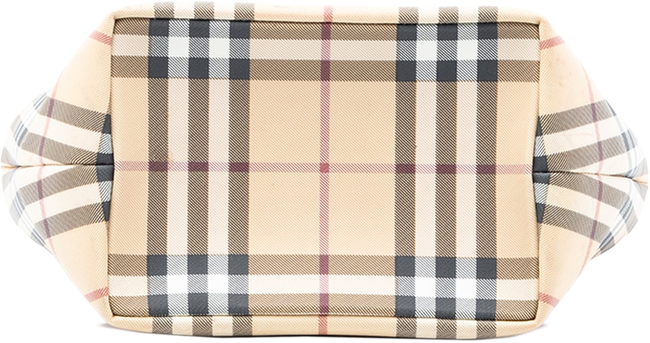 Burberry Mini House Check Canvas Tote Bruin