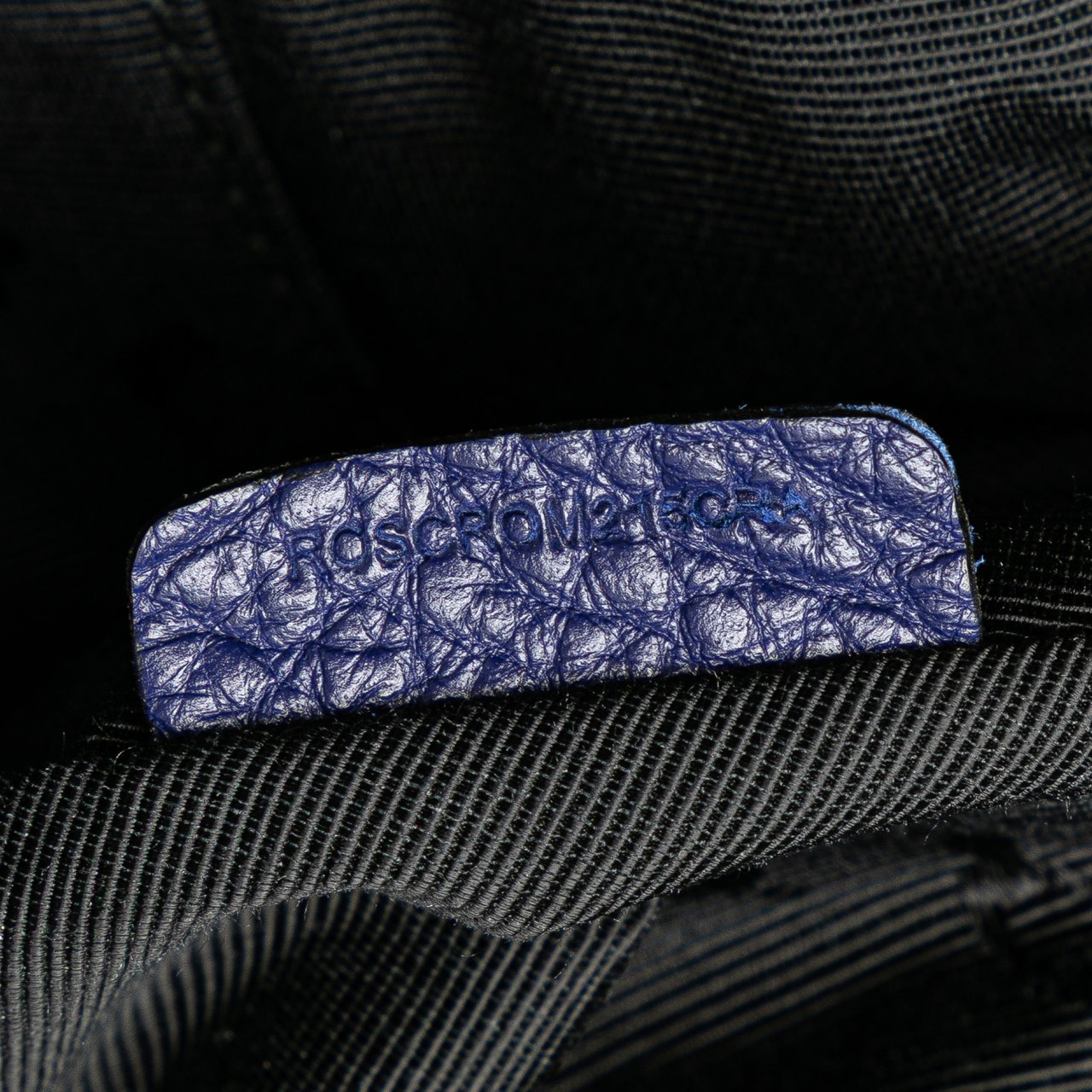 Burberry Large Grained Calfskin Heritage Orchard Bowling Bag Blauw