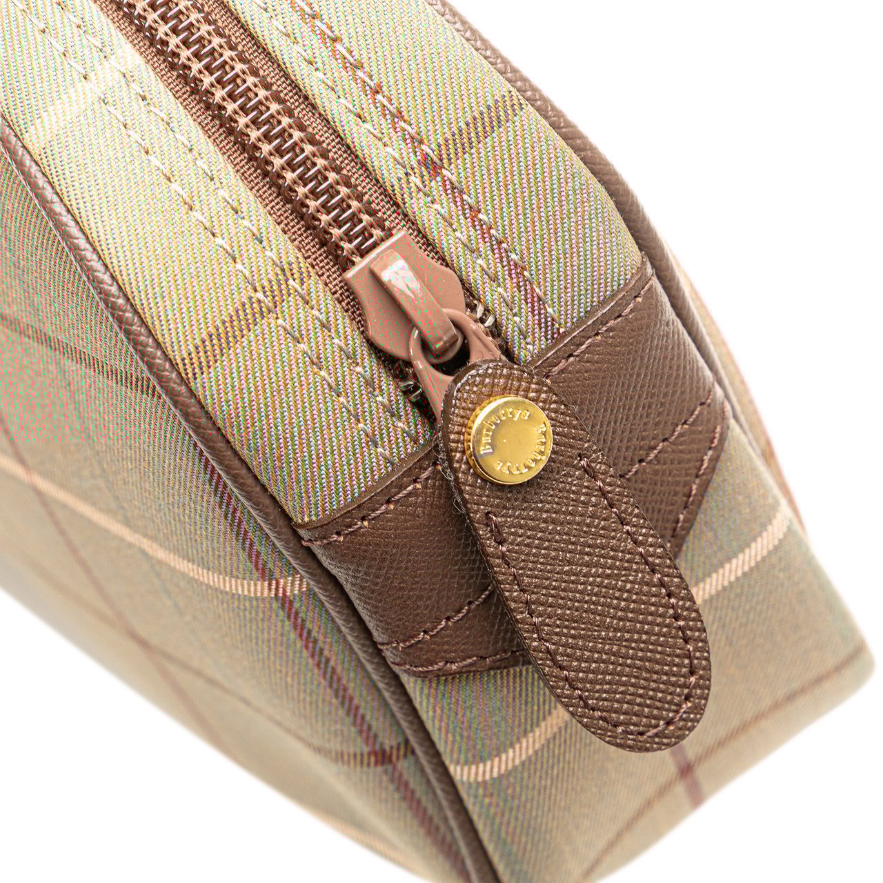 Burberry Vintage Check Canvas Clutch Bruin