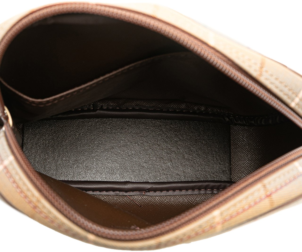 Burberry Vintage Check Canvas Clutch Bruin