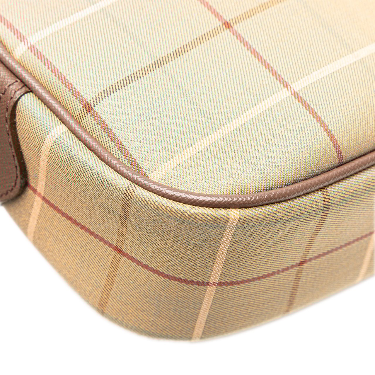 Burberry Vintage Check Canvas Clutch Bruin