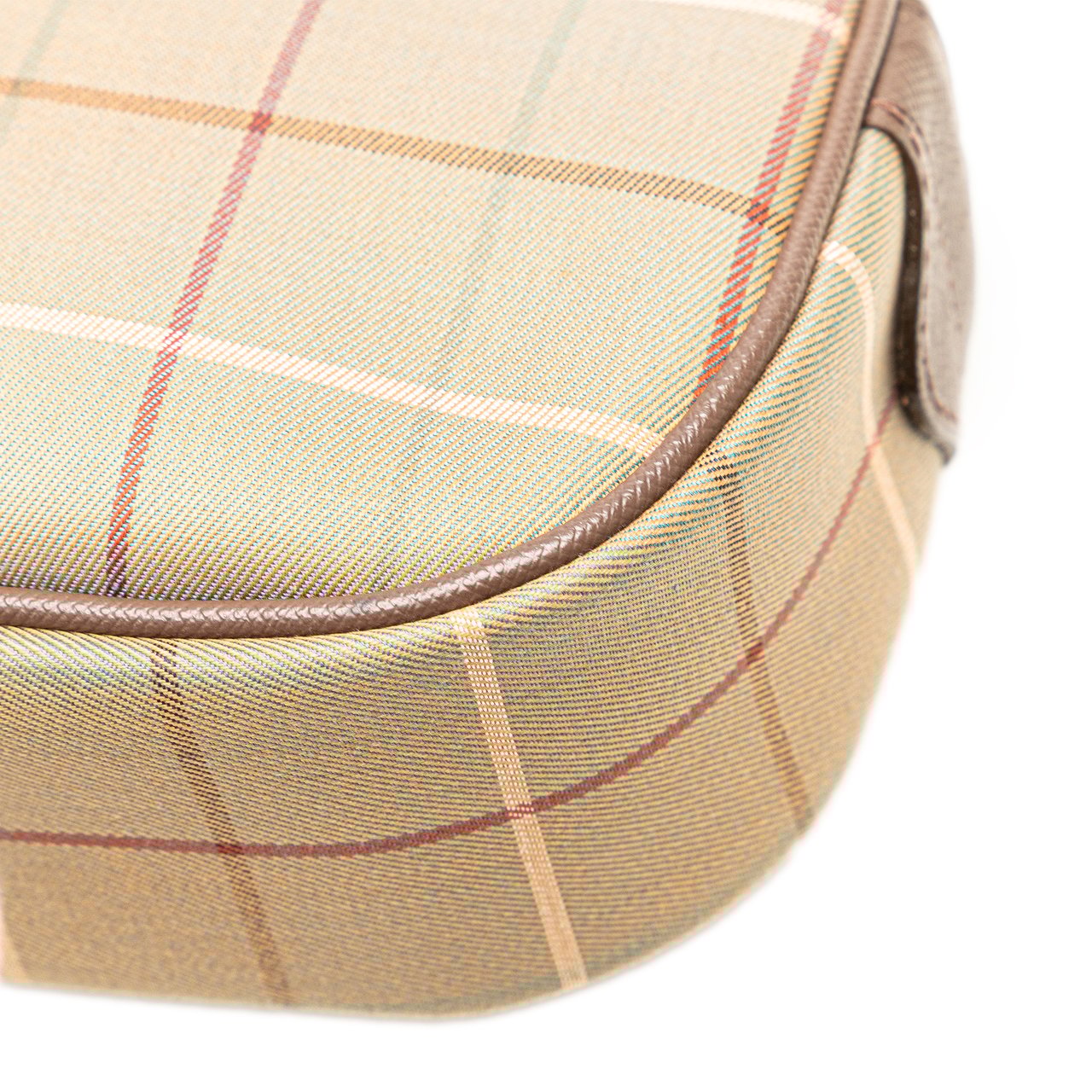 Burberry Vintage Check Canvas Clutch Bruin