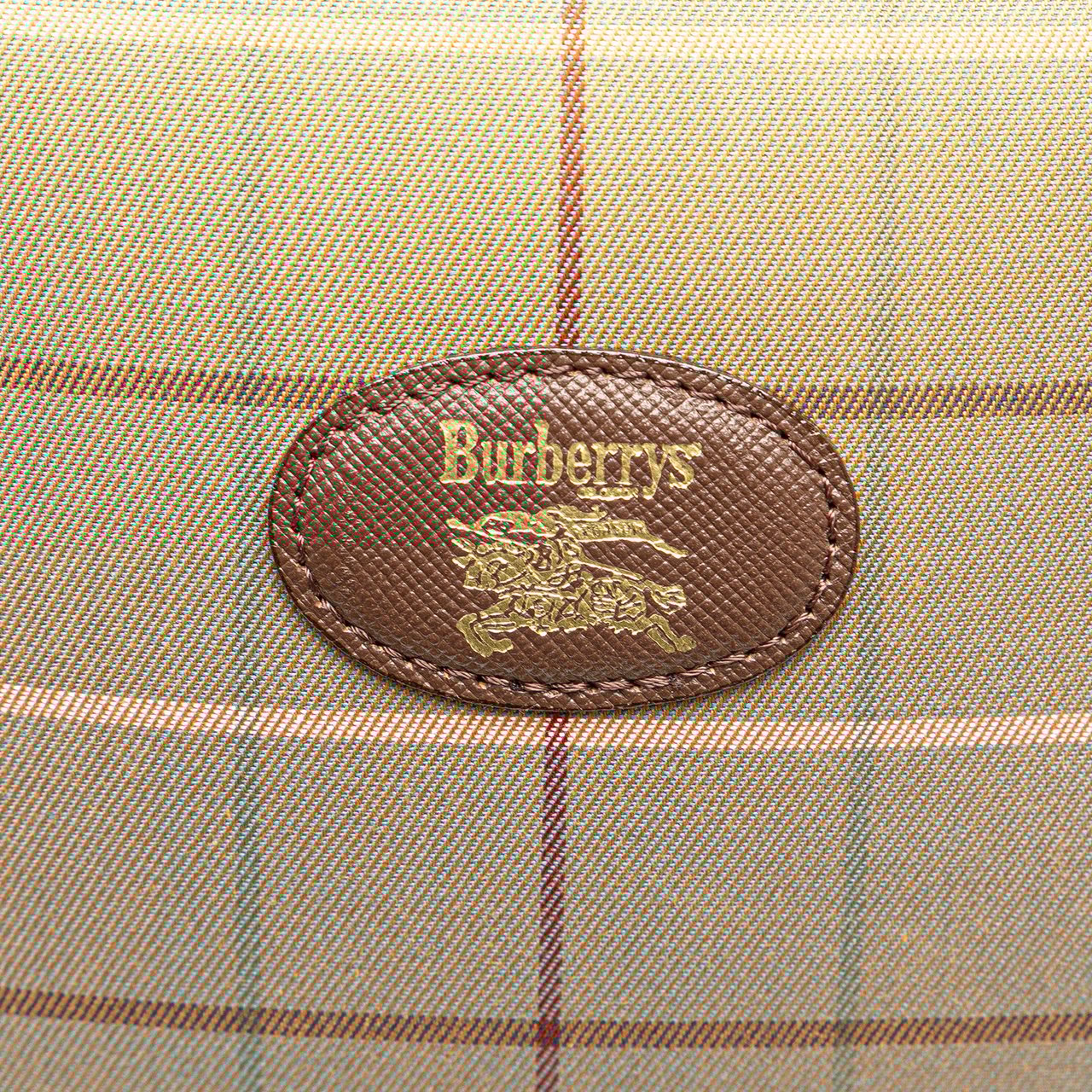 Burberry Vintage Check Canvas Clutch Bruin