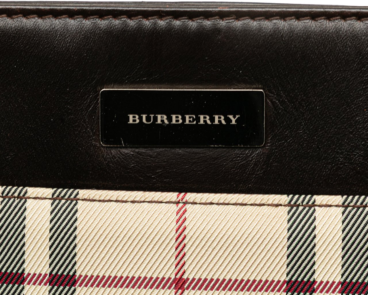 Burberry House Check Canvas Tote Bruin