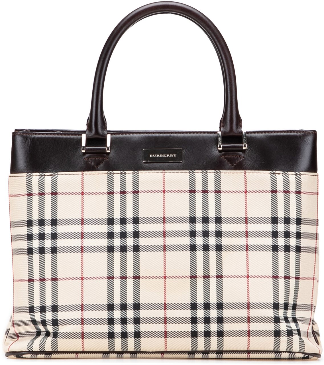 Burberry House Check Canvas Tote Bruin