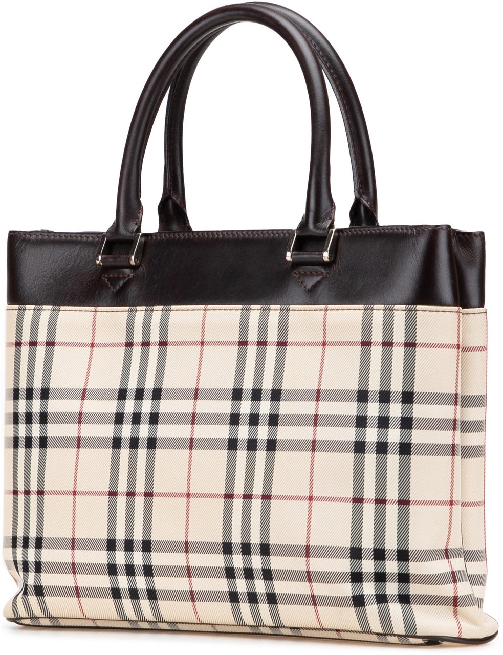 Burberry House Check Canvas Tote Bruin