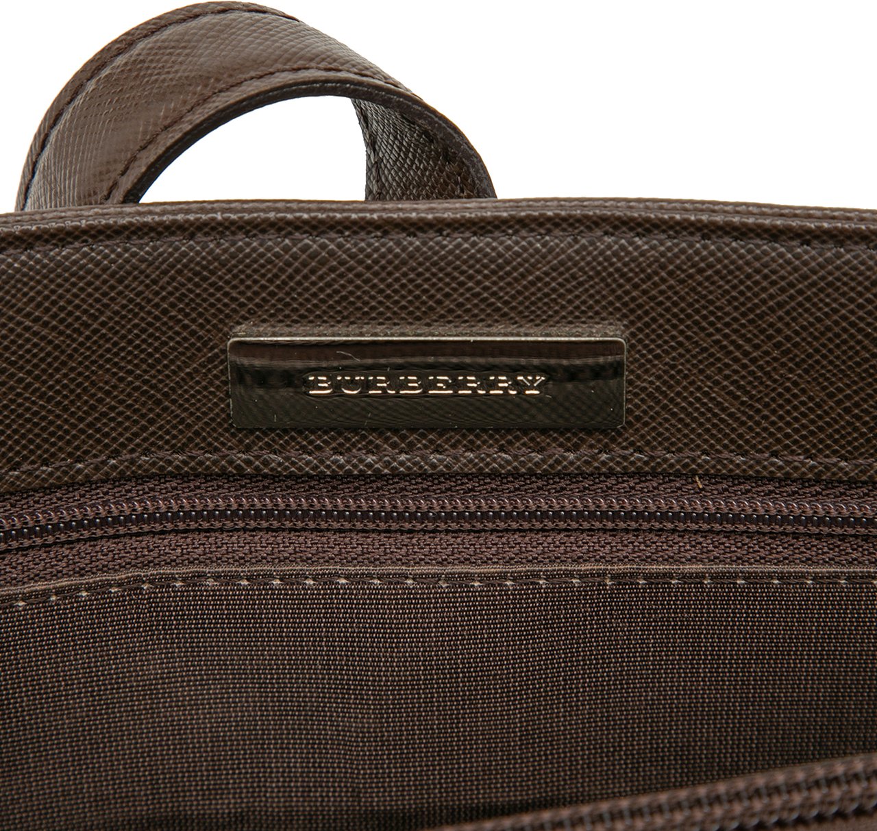 Burberry House Check Canvas Handbag Bruin