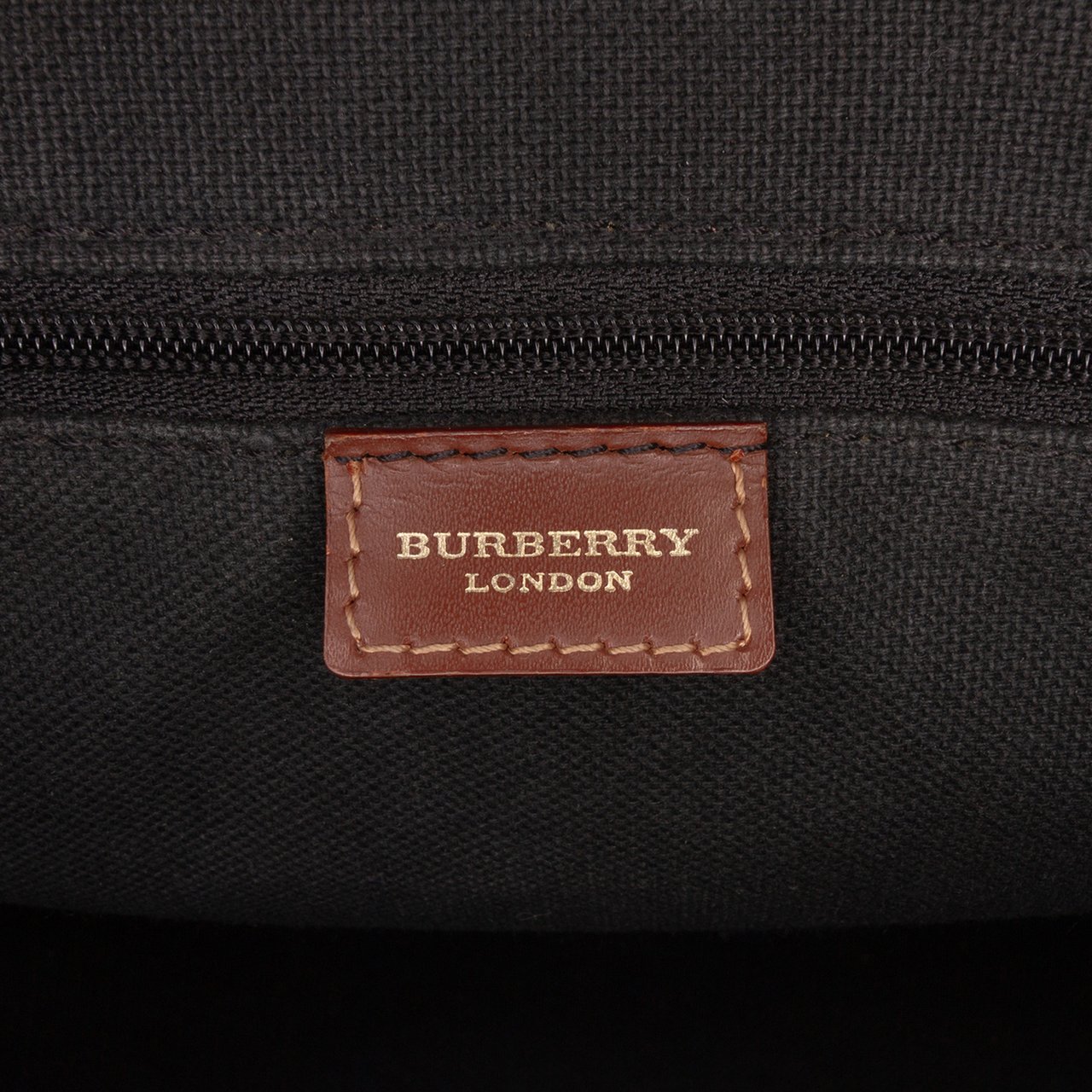 Burberry Haymarket Check Coated Canvas Handbag Bruin