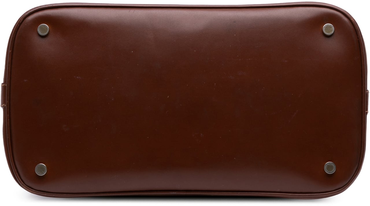 Burberry Haymarket Check Coated Canvas Handbag Bruin