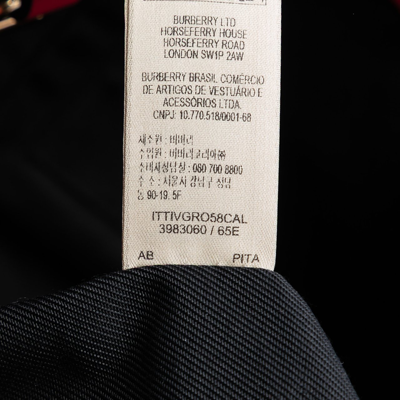 Burberry Small Haymarket Check Canvas and Leather Canterbury Tote Bruin