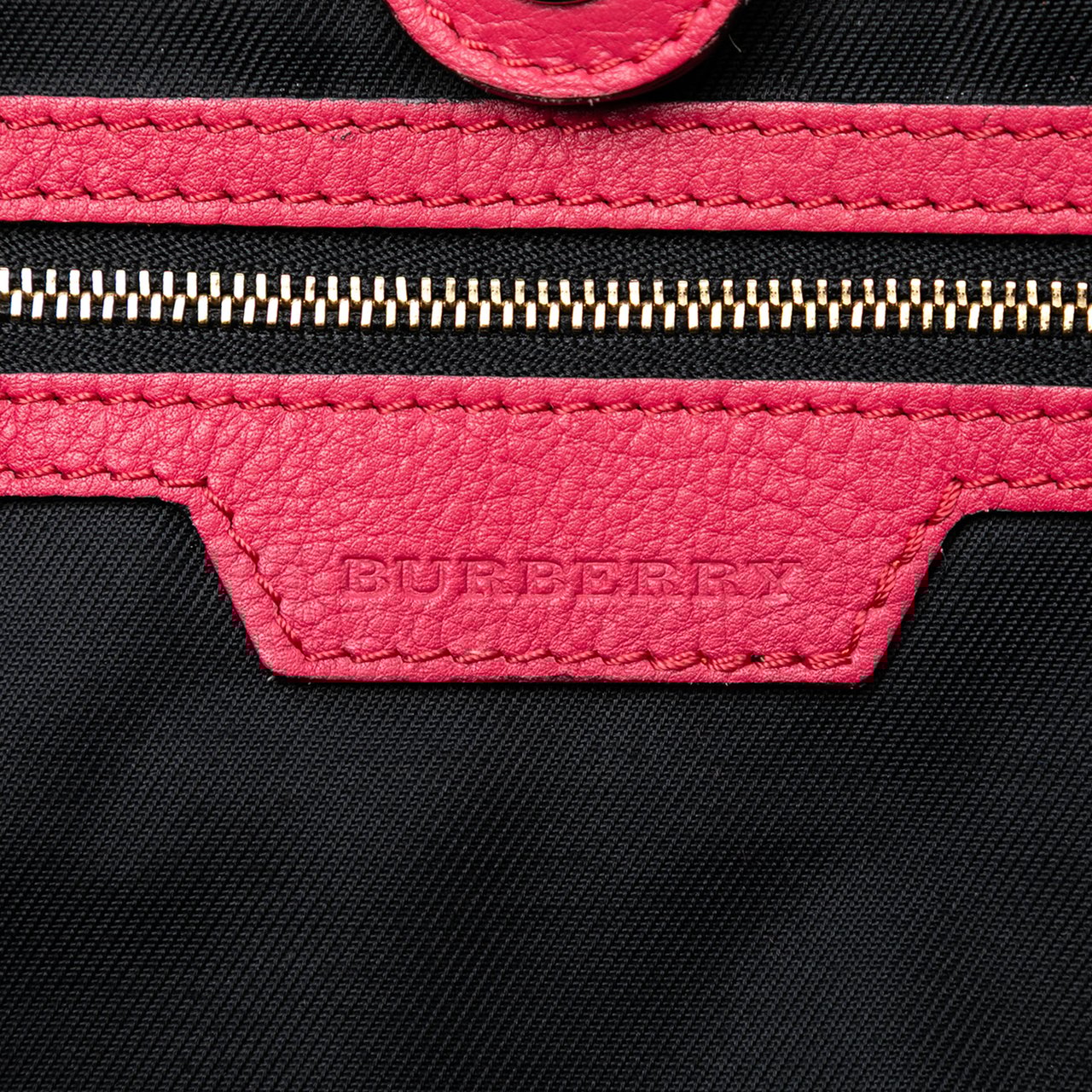 Burberry Small Haymarket Check Canvas and Leather Canterbury Tote Bruin