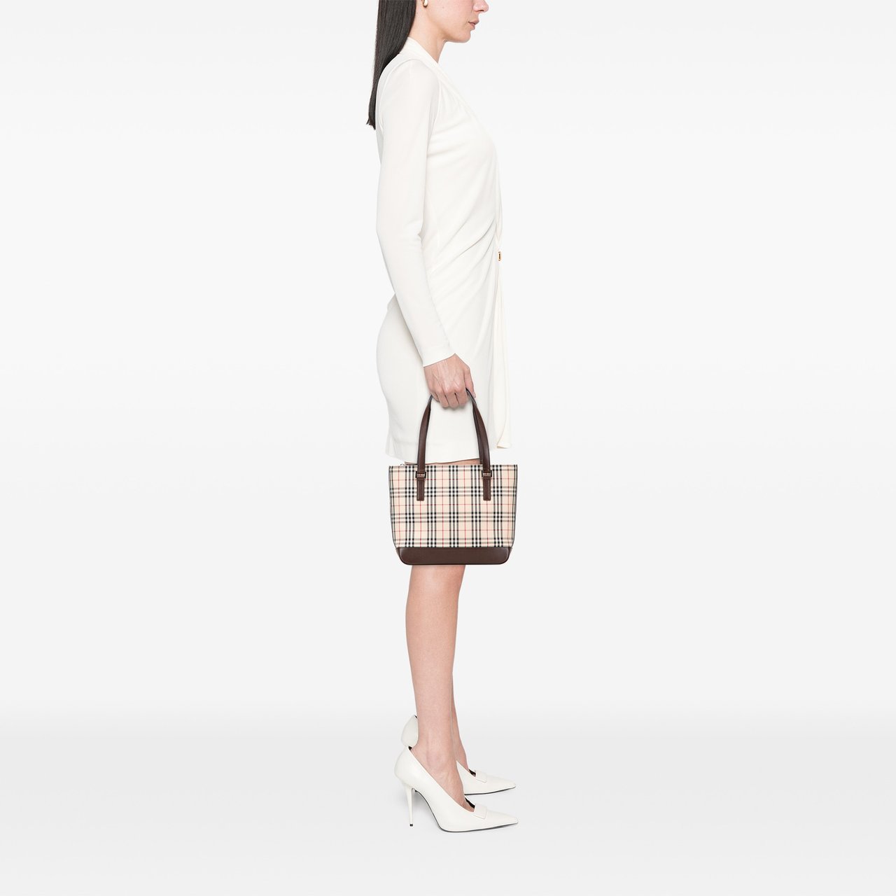 Burberry House Check Canvas Tote Bruin