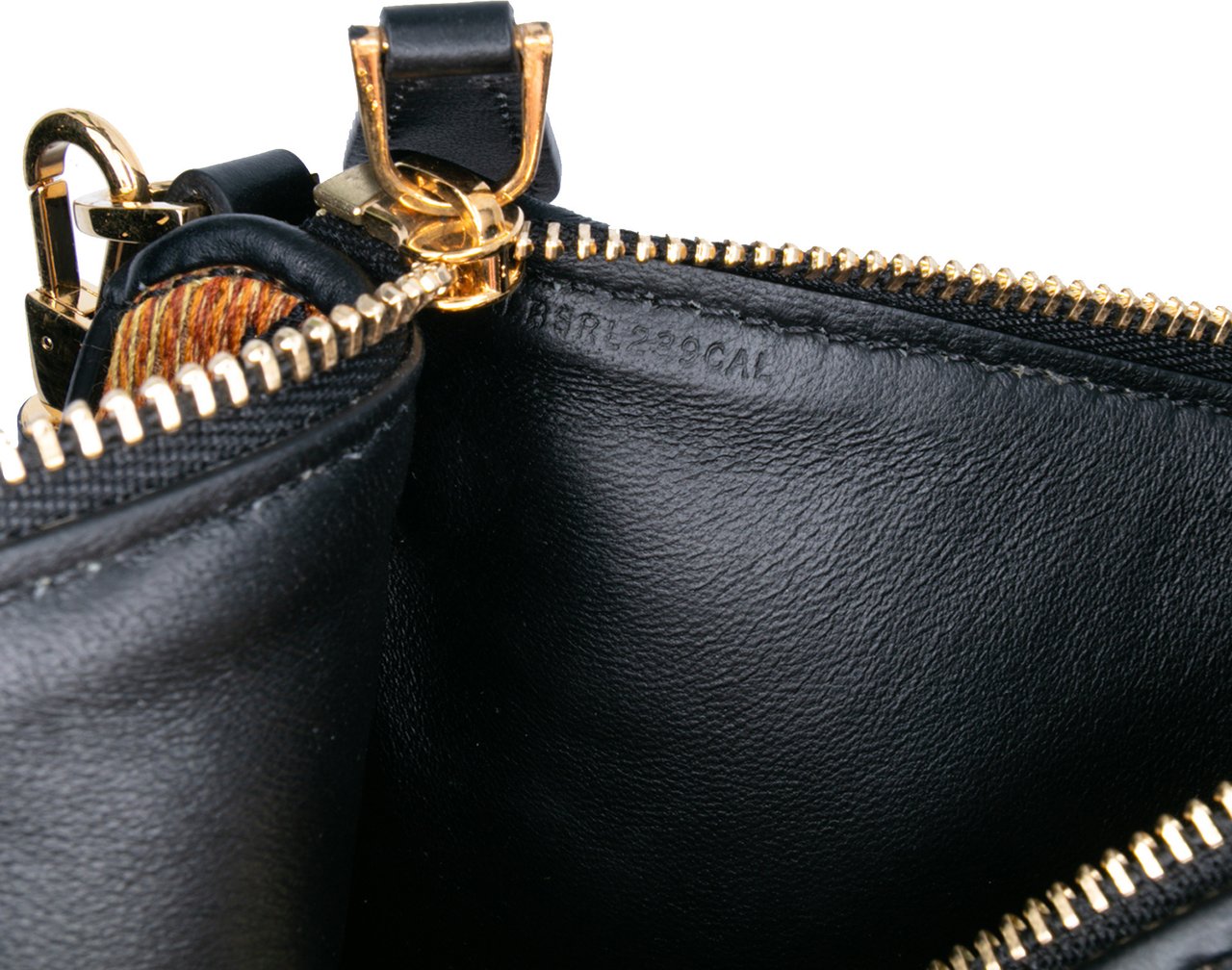 Burberry Mini Canvas Tiger Print Olympia Shoulder Bag Bruin