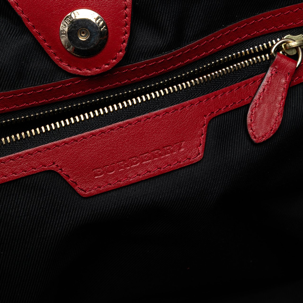 Burberry Small Haymarket Check Canvas and Leather Canterbury Tote Bruin