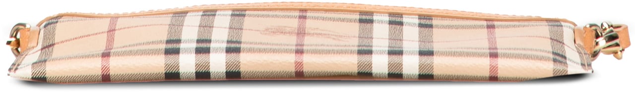 Burberry Haymarket Check Coated Canvas Peyton Crossbody Bruin