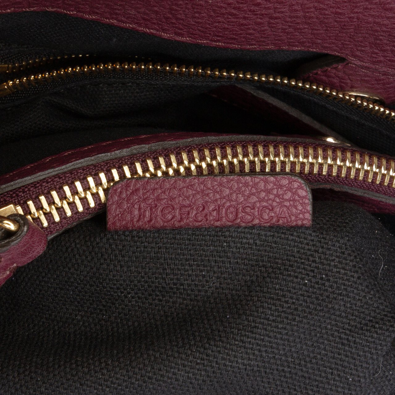 Burberry Medium Leather and House Check Banner Satchel Paars