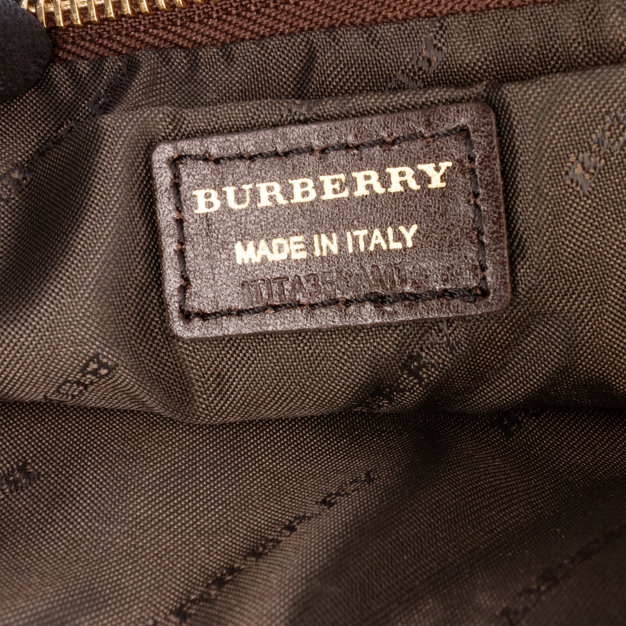 Burberry Haymarket Check Coated Canvas Adeline Fold over Clutch Bruin