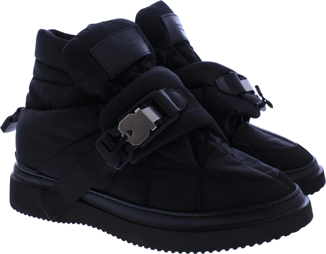 Buscemi Heren Down Boot New Bomber Zwart Zwart