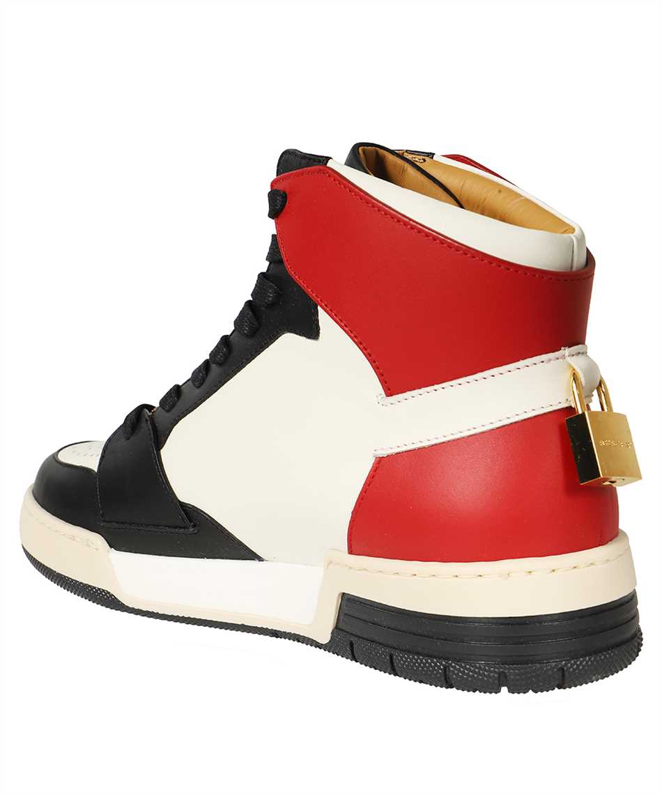 Buscemi Leather high-top sneakers Rood