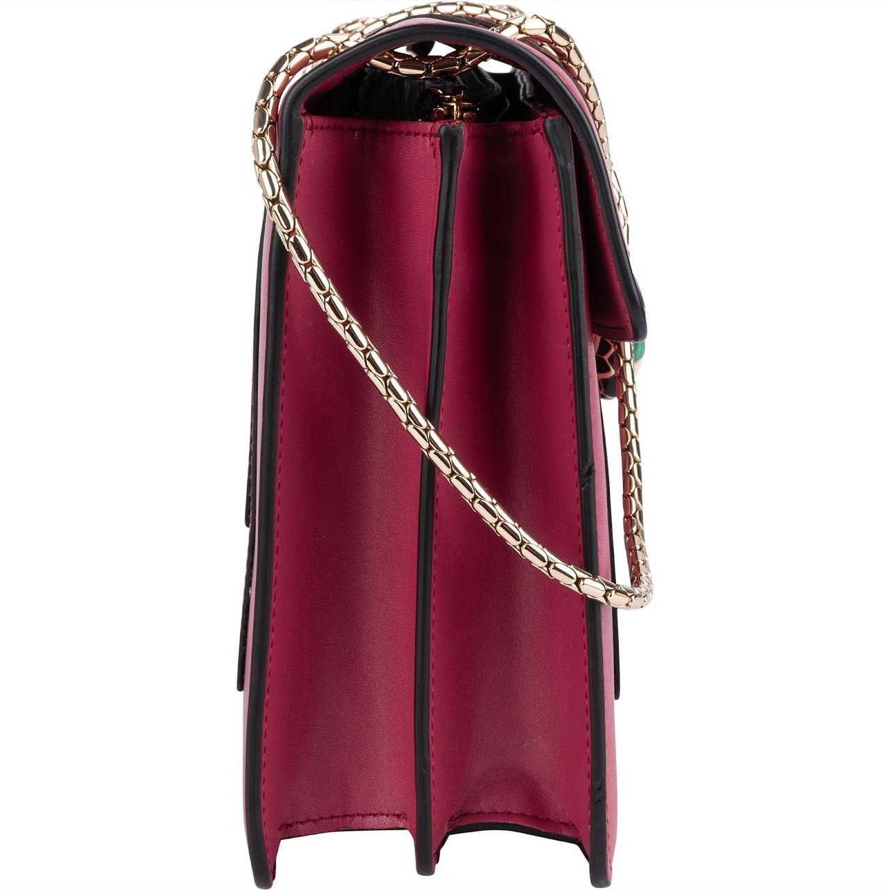 Bvlgari Calfskin Serpenti Forever Shoulder Bag Rood