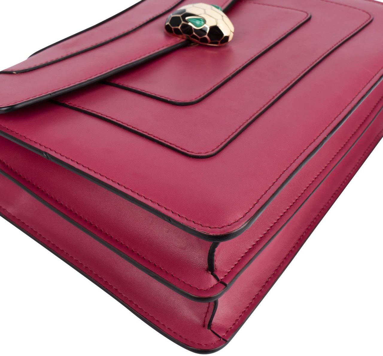 Bvlgari Calfskin Serpenti Forever Shoulder Bag Roze