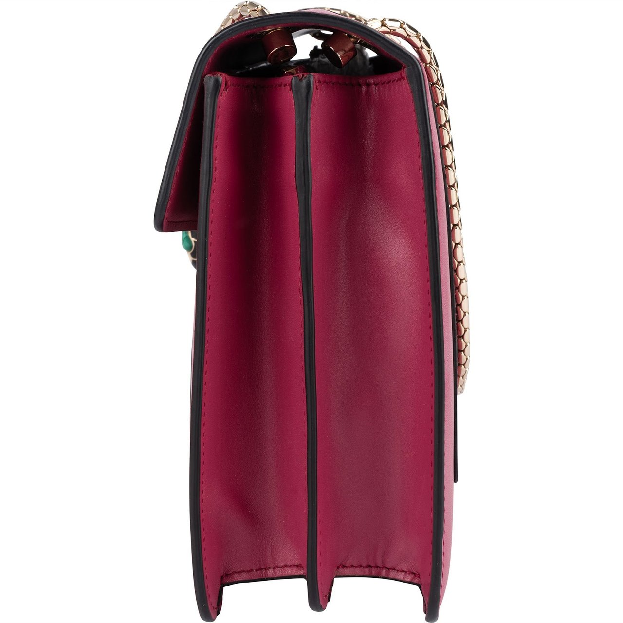 Bvlgari Calfskin Serpenti Forever Shoulder Bag Rood