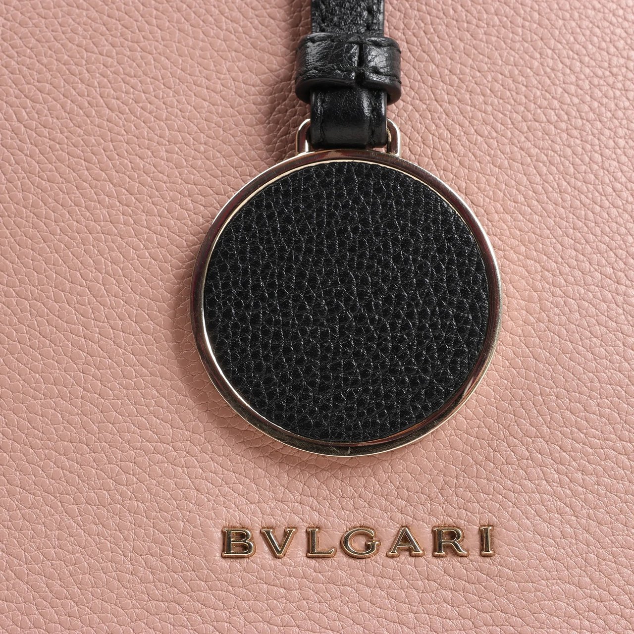 Bvlgari BVLGARI ALBA Leather 2Way Handbag Pink x Black Divers