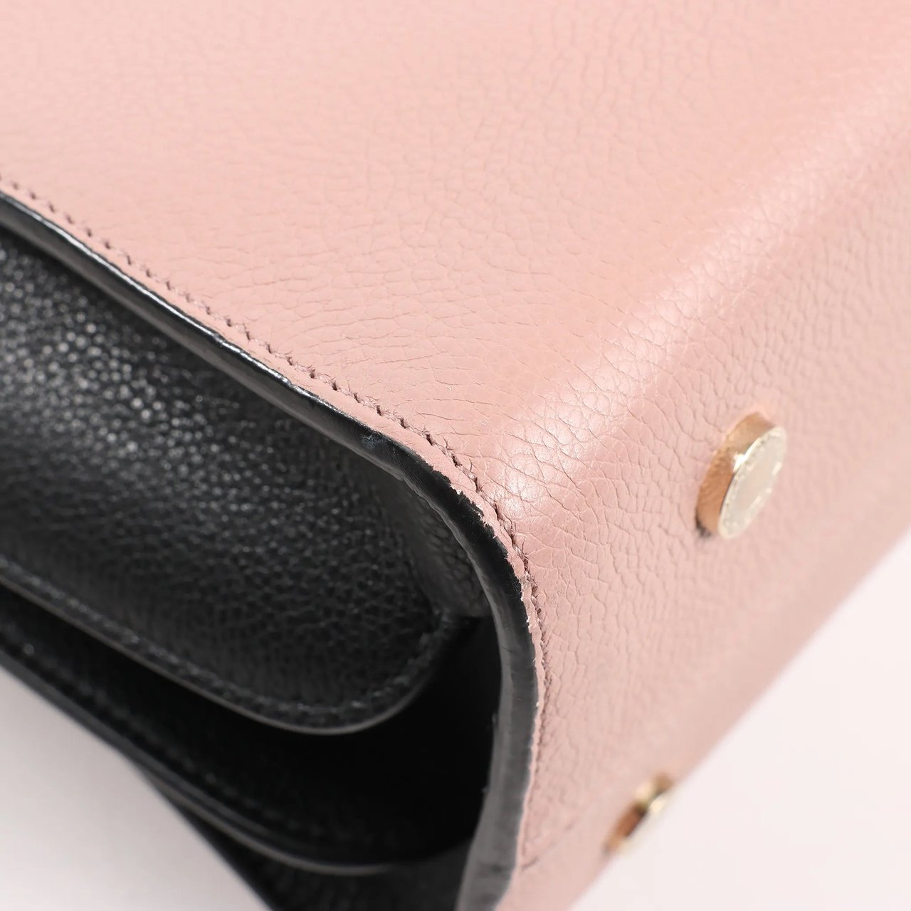 Bvlgari BVLGARI ALBA Leather 2Way Handbag Pink x Black Divers