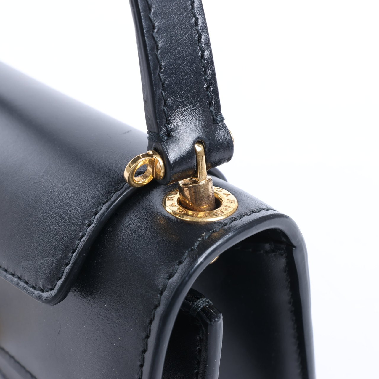 Bvlgari Bvlgari × Alexander Wang Serpenti Leather Handbag in Black Zwart