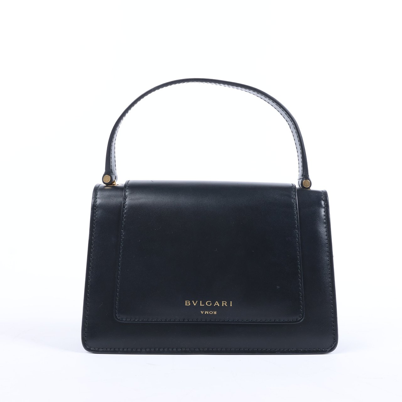 Bvlgari Bvlgari × Alexander Wang Serpenti Leather Handbag in Black Zwart