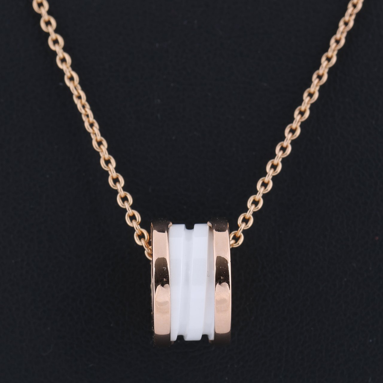 Bvlgari Bvlgari B.Zero 1 Necklace 750 (PG) × Ceramic 12.1g 346082 Divers