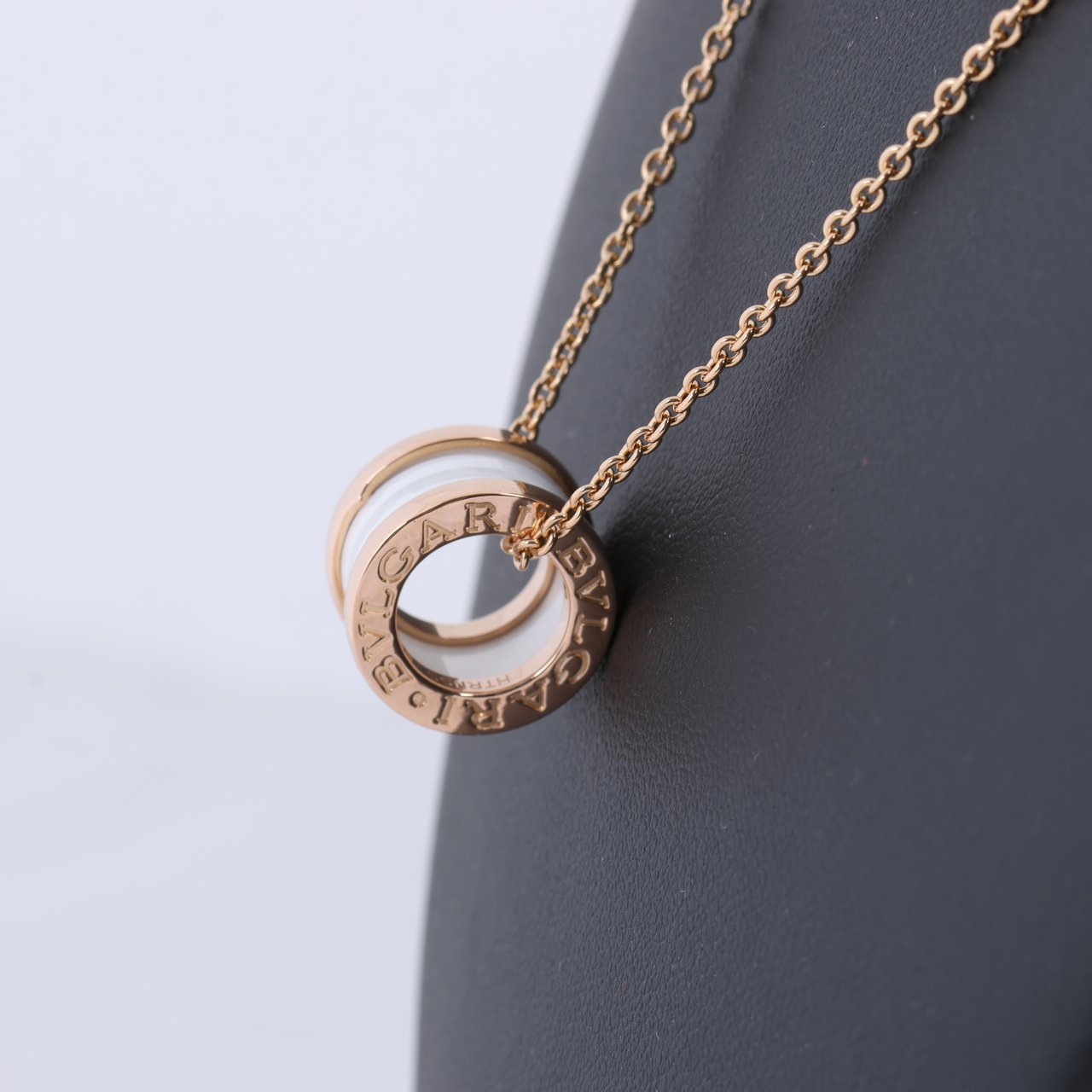 Bvlgari Bvlgari B.Zero 1 Necklace 750 (PG) × Ceramic 12.1g 346082 Divers
