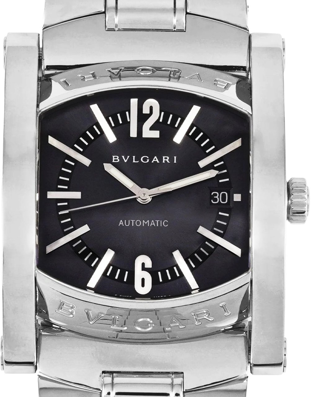 Bvlgari Bvlgari Assioma AA48S L4089 SS SS AT Black Dial Watch Zwart