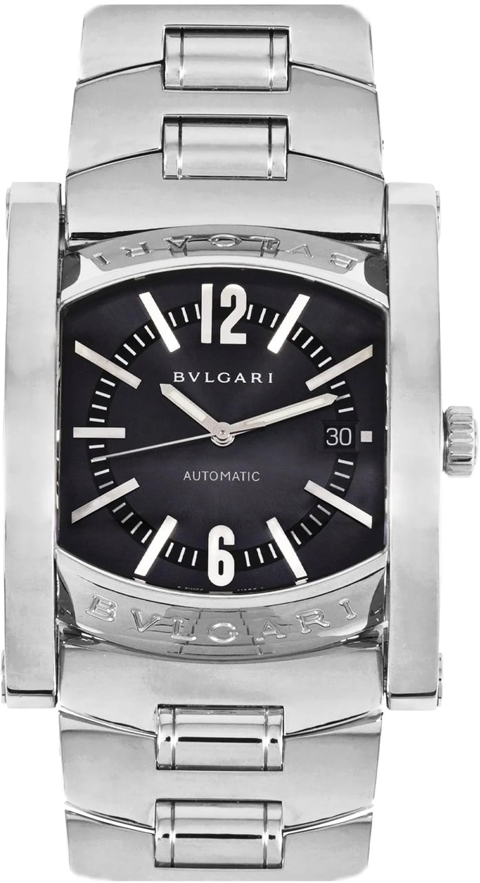 Bvlgari Bvlgari Assioma AA48S L4089 SS SS AT Black Dial Watch Zwart