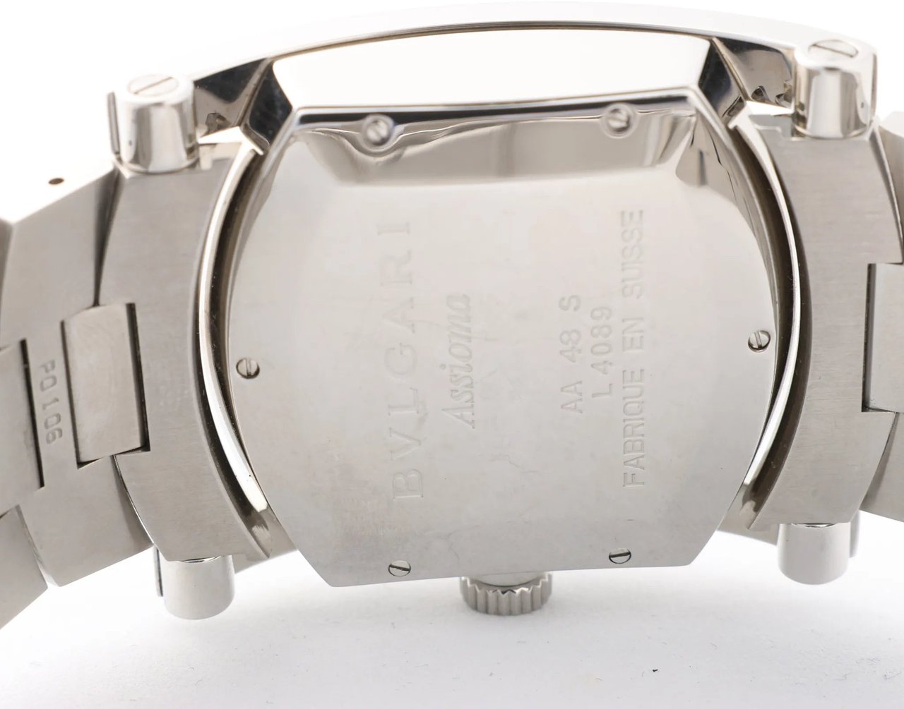 Bvlgari Bvlgari Assioma AA48S L4089 SS SS AT Black Dial Watch Zwart