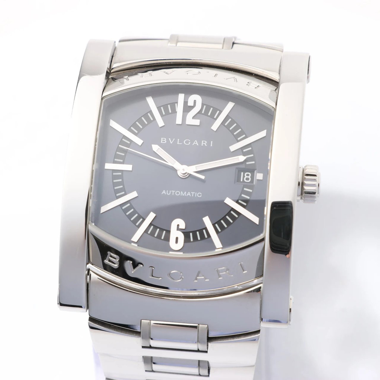 Bvlgari Bvlgari Assioma AA48S L4089 SS SS AT Black Dial Watch Zwart