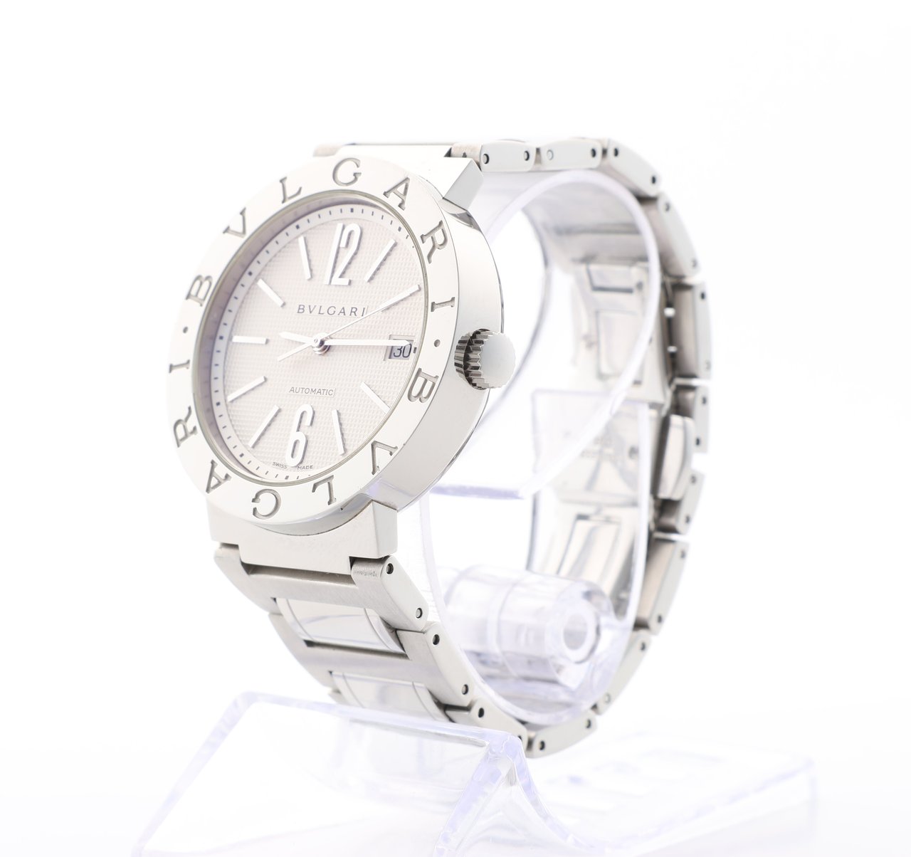 Bvlgari Bvlgari Bvlgari Bvlgari BB38WSSD AUTO L8718 SS AT Watch with Silver Dial Zilver