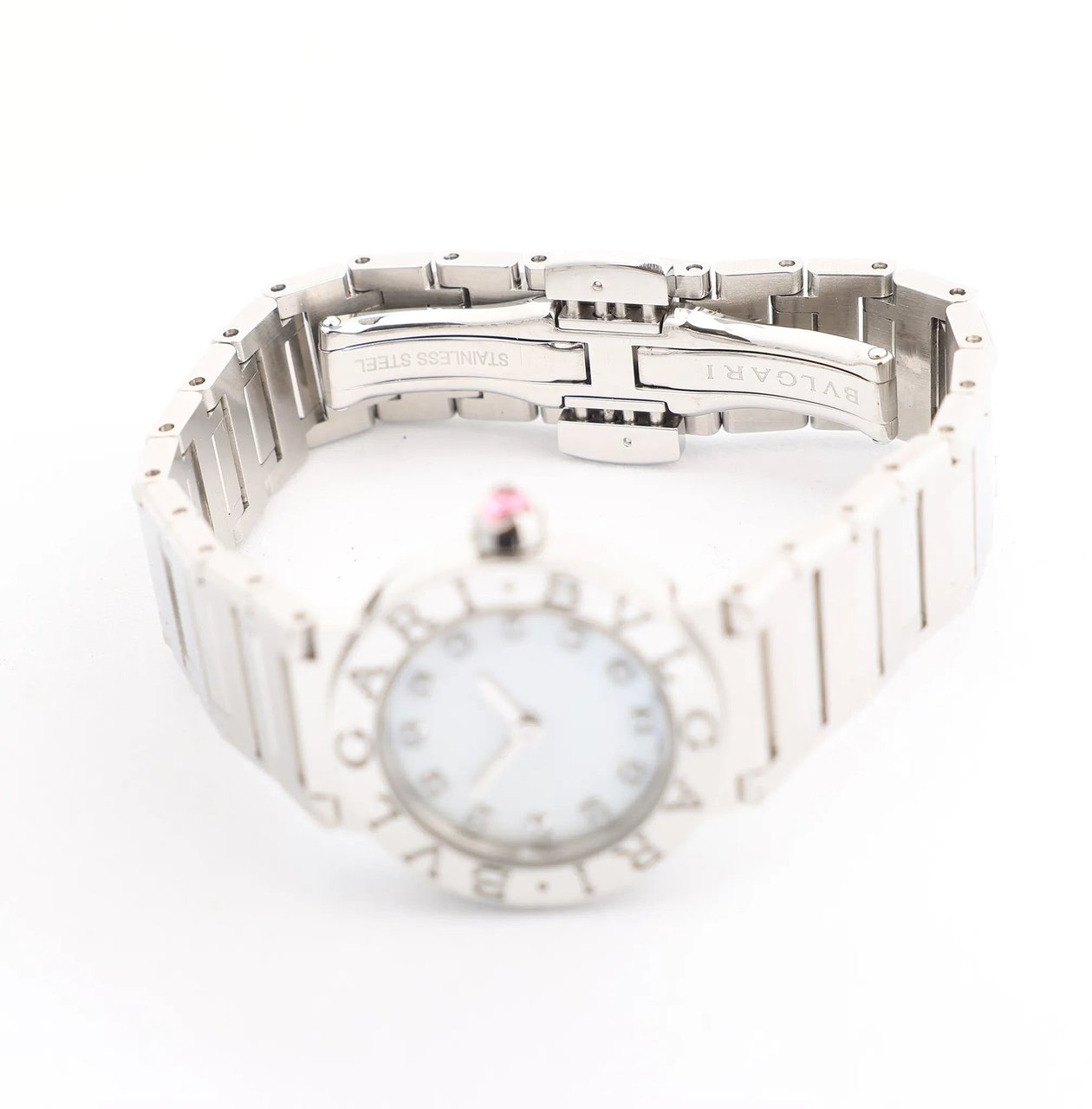 Bvlgari Bvlgari Bvlgari Bvlgari BB23S SS x QZ Watch in Shell Dial Divers