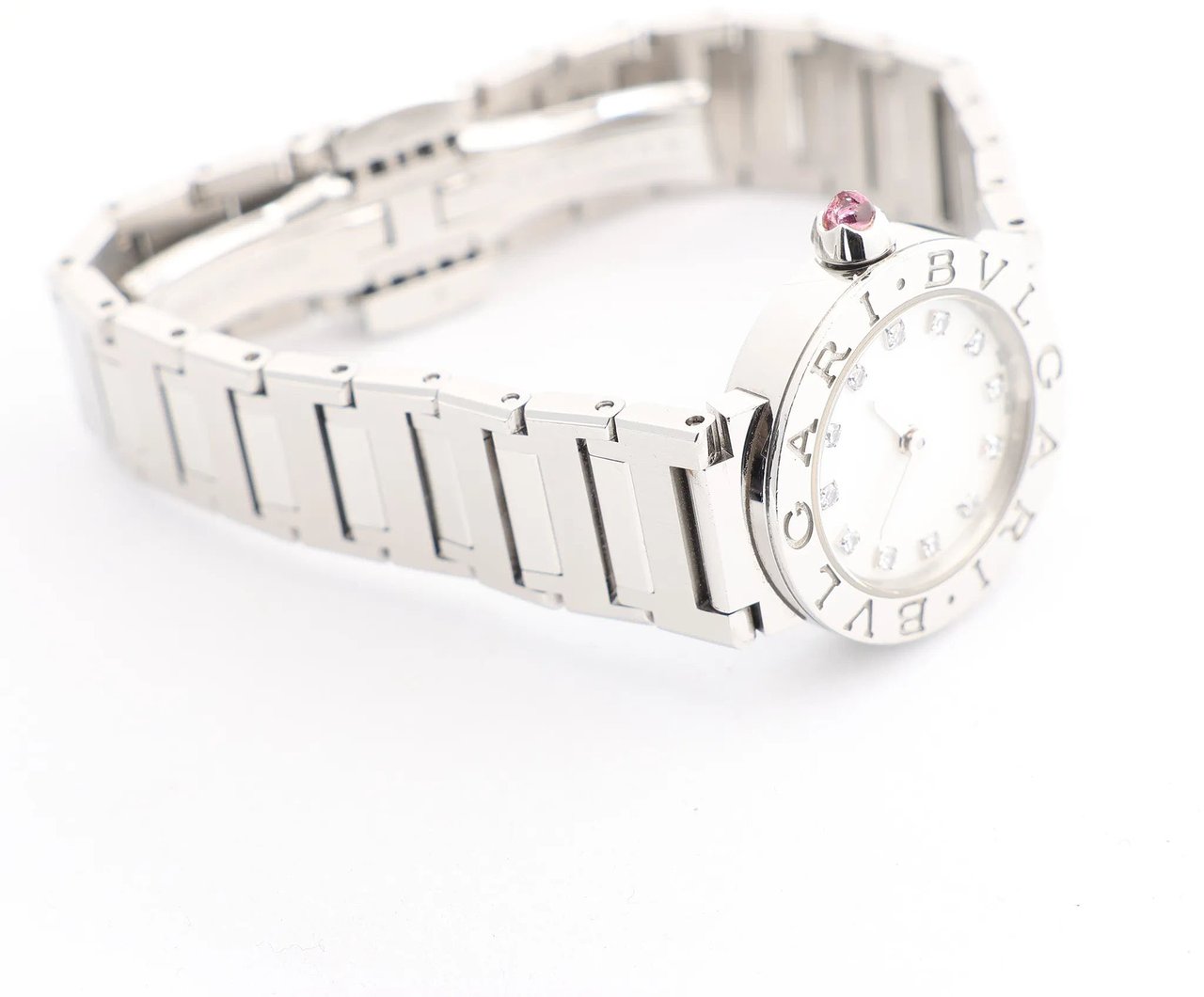 Bvlgari Bvlgari Bvlgari Bvlgari BB23S SS x QZ Watch in Shell Dial Divers