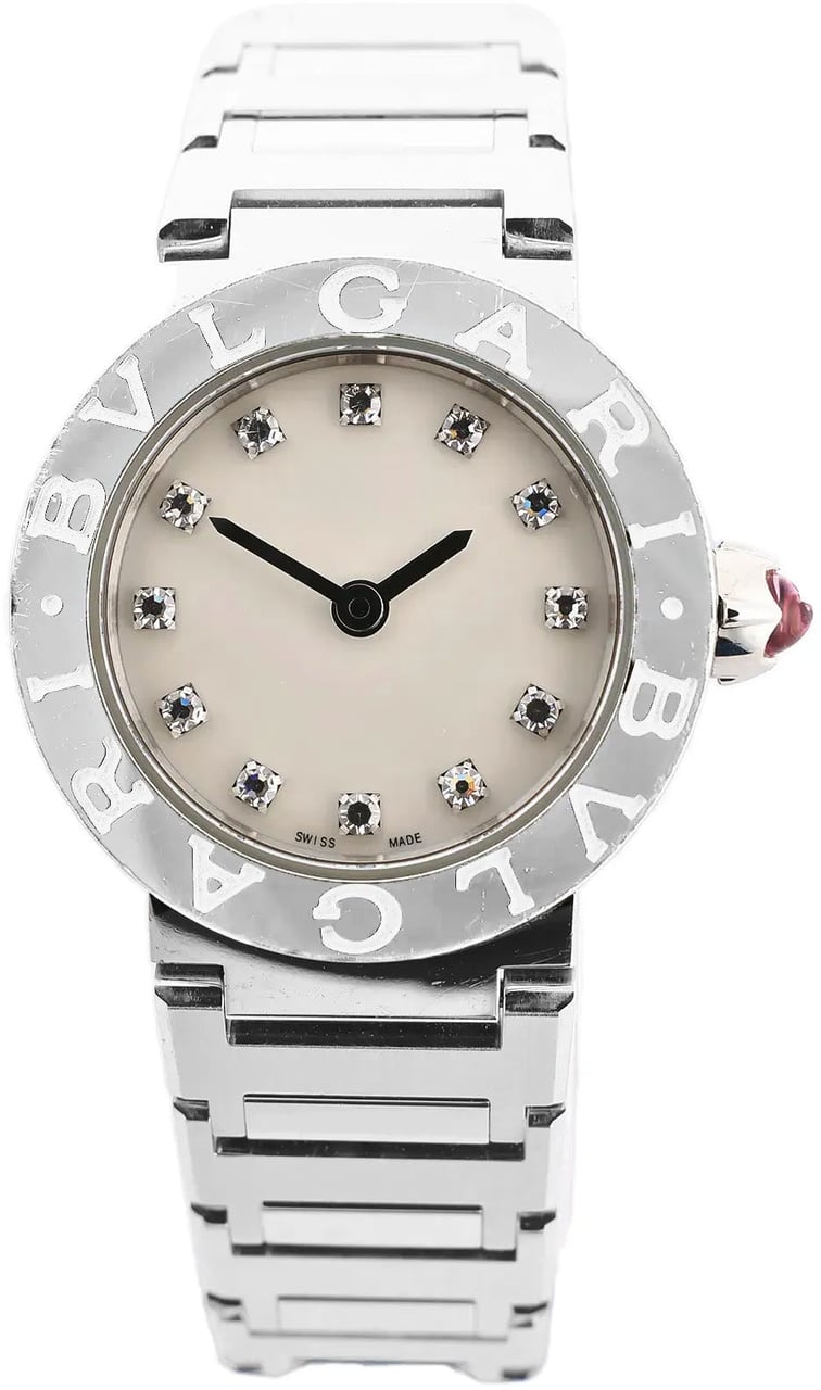 Bvlgari Bvlgari Bvlgari Bvlgari BB23S SS x QZ Watch in Shell Dial Divers
