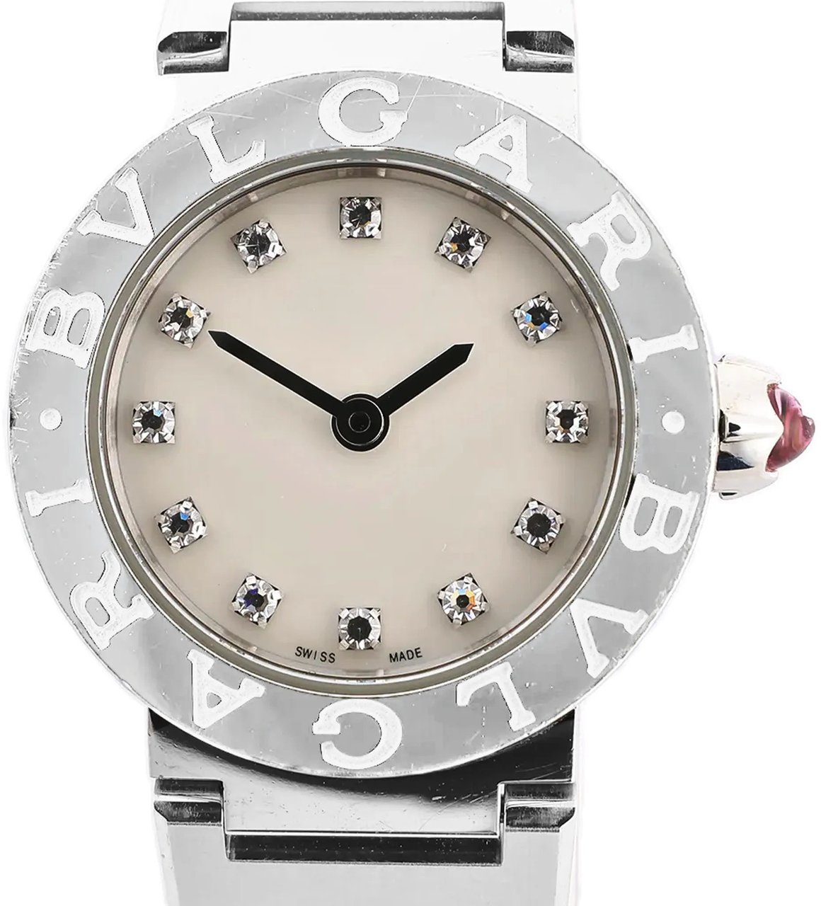Bvlgari Bvlgari Bvlgari Bvlgari BB23S SS x QZ Watch in Shell Dial Divers