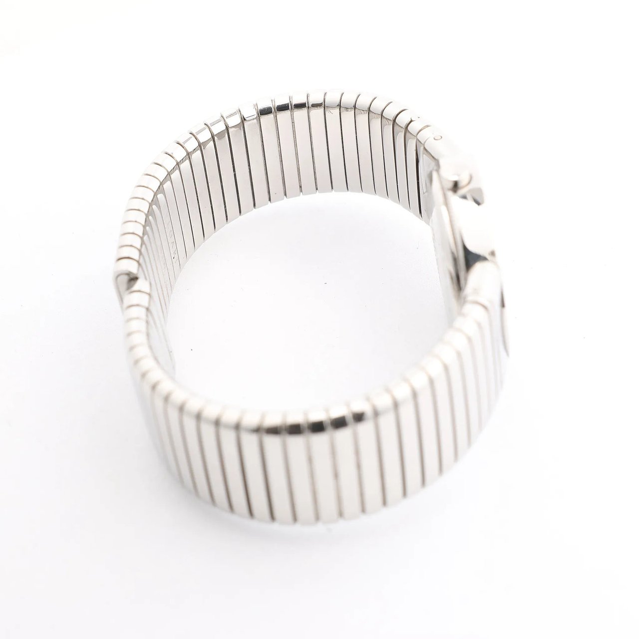 Bvlgari Bvlgari Bvlgari Bvlgari Tubogas BB262TS SS QZ Watch with Black Dial Zwart