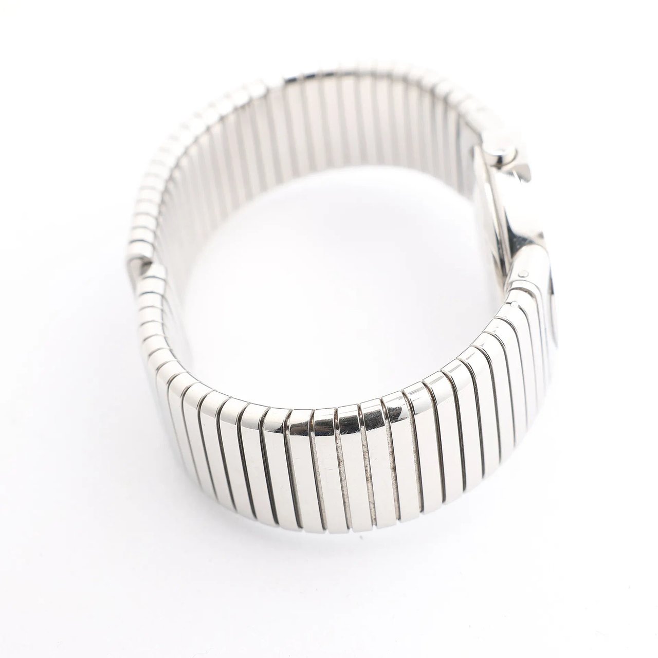 Bvlgari Bvlgari Bvlgari Bvlgari Tubogas BB262TS SS QZ Watch with Black Dial Zwart