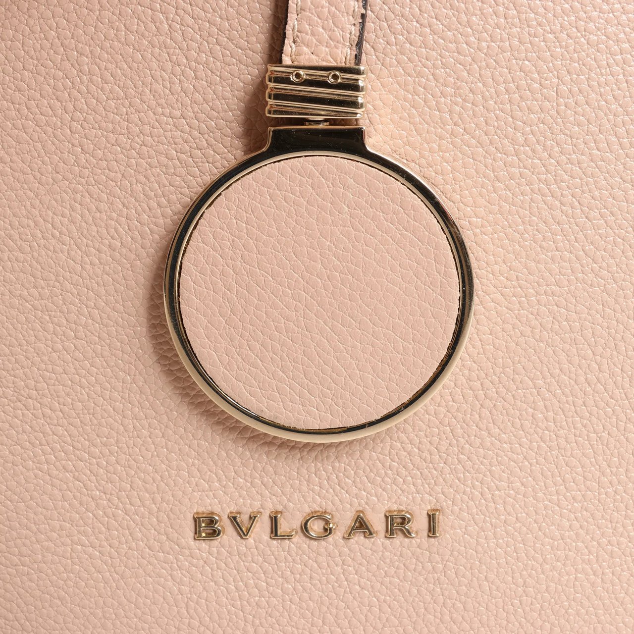 Bvlgari BVLGARI ALBA Leather 2Way Handbag in Beige Beige
